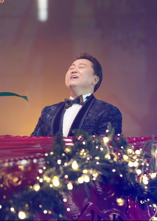 Playing piano image